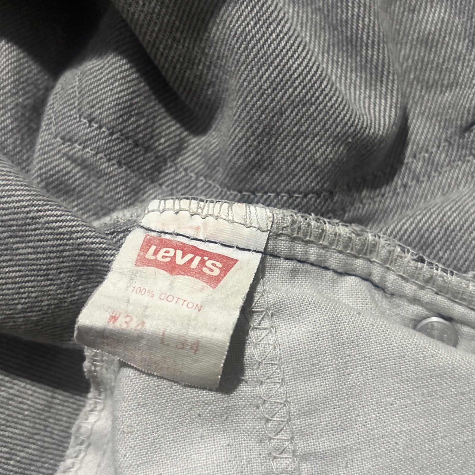 Vintage 80’s Levi’s 32 Black Acid Washed Denim Cutoff Shorts Raw Hem USA