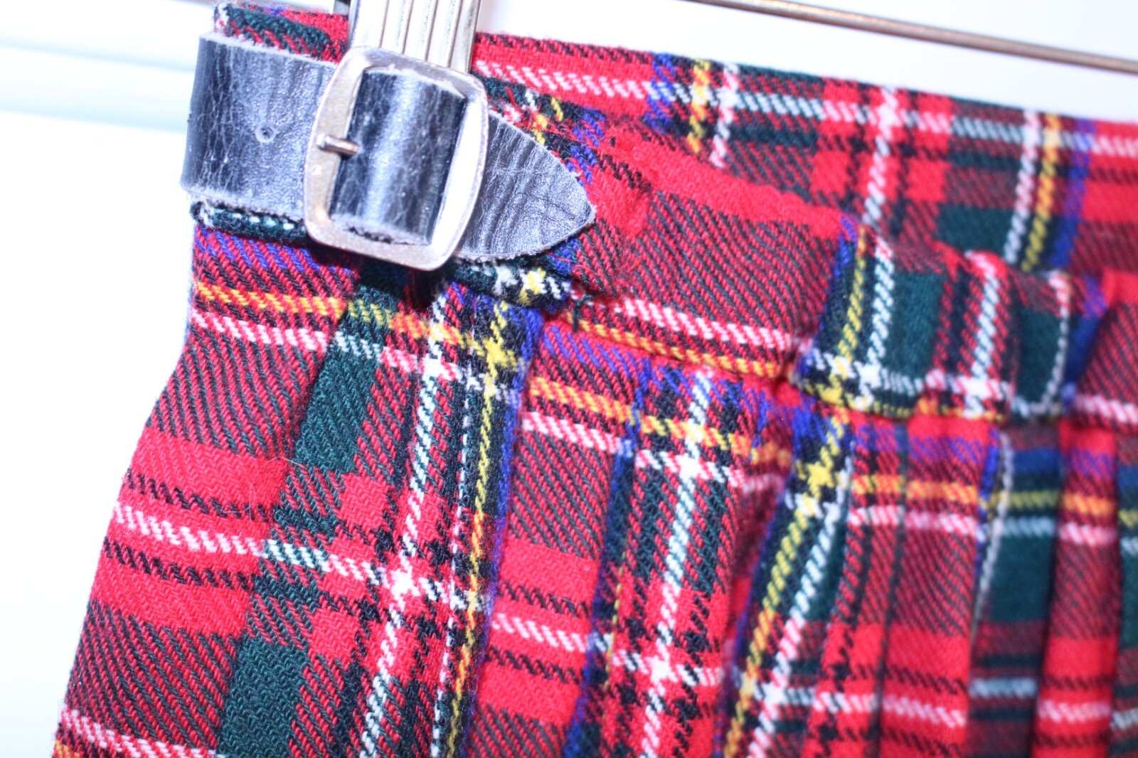 Vintage Women’s Acrilan Monsanto Tartan Plaid Skirt Waist 27″ – Exc Cond