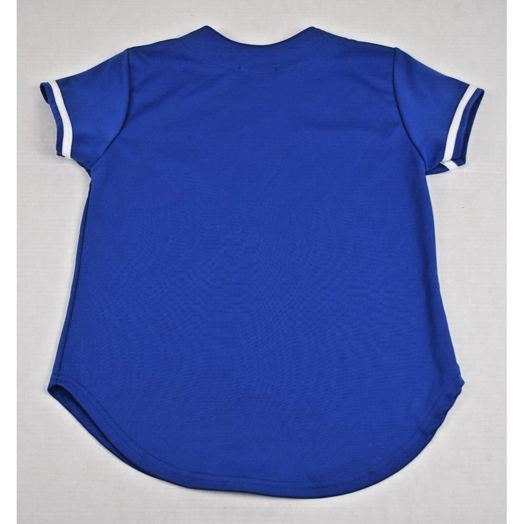 Vintage Jersey Shirt Size M 80s Top Pro USA Vibrant Blue White Trim Made USA