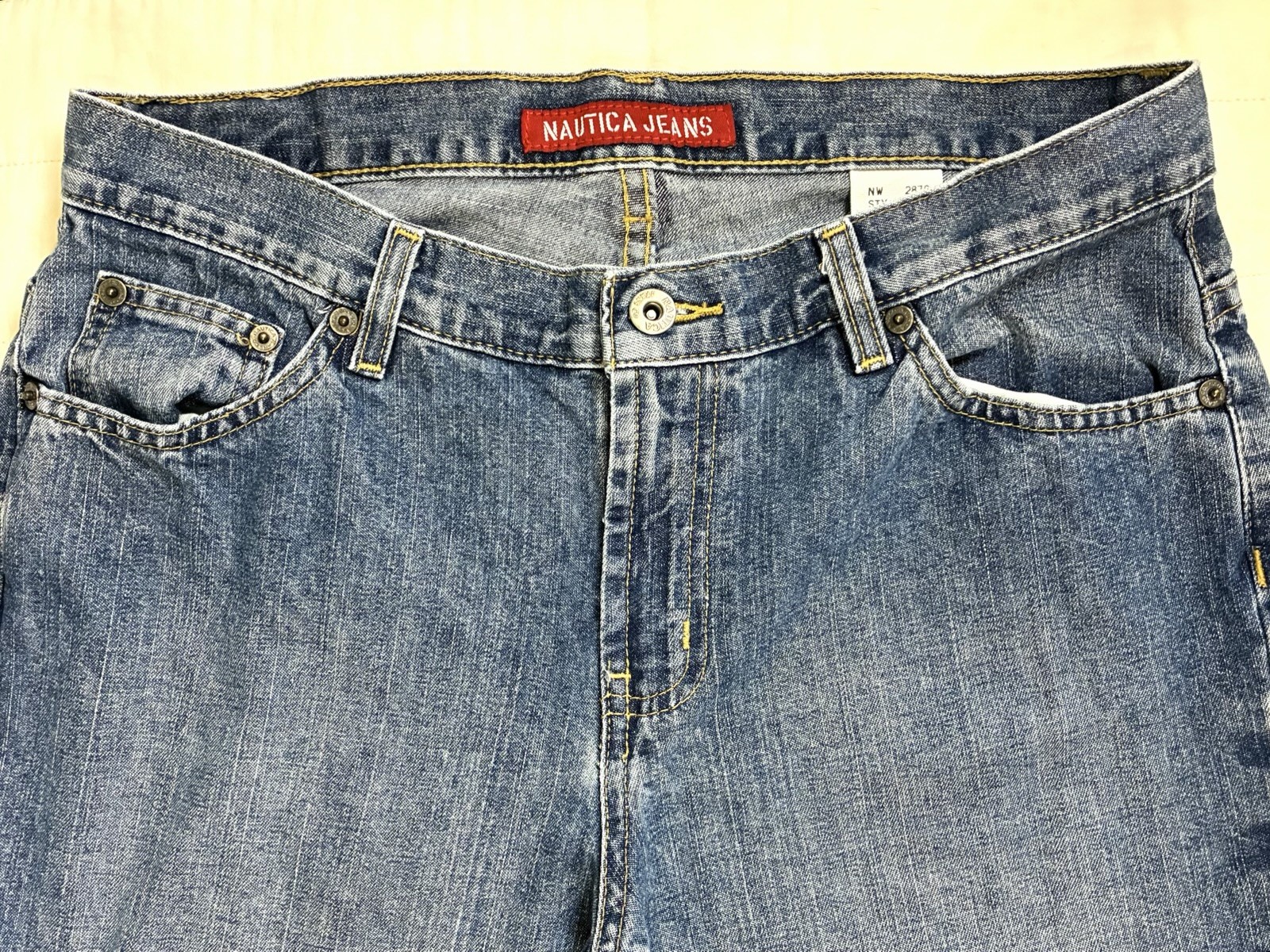VTG 2000s Nautica Jeans Co Bootcut Jeans Womens Size 8×31 Medium Wash Cotton Y2K