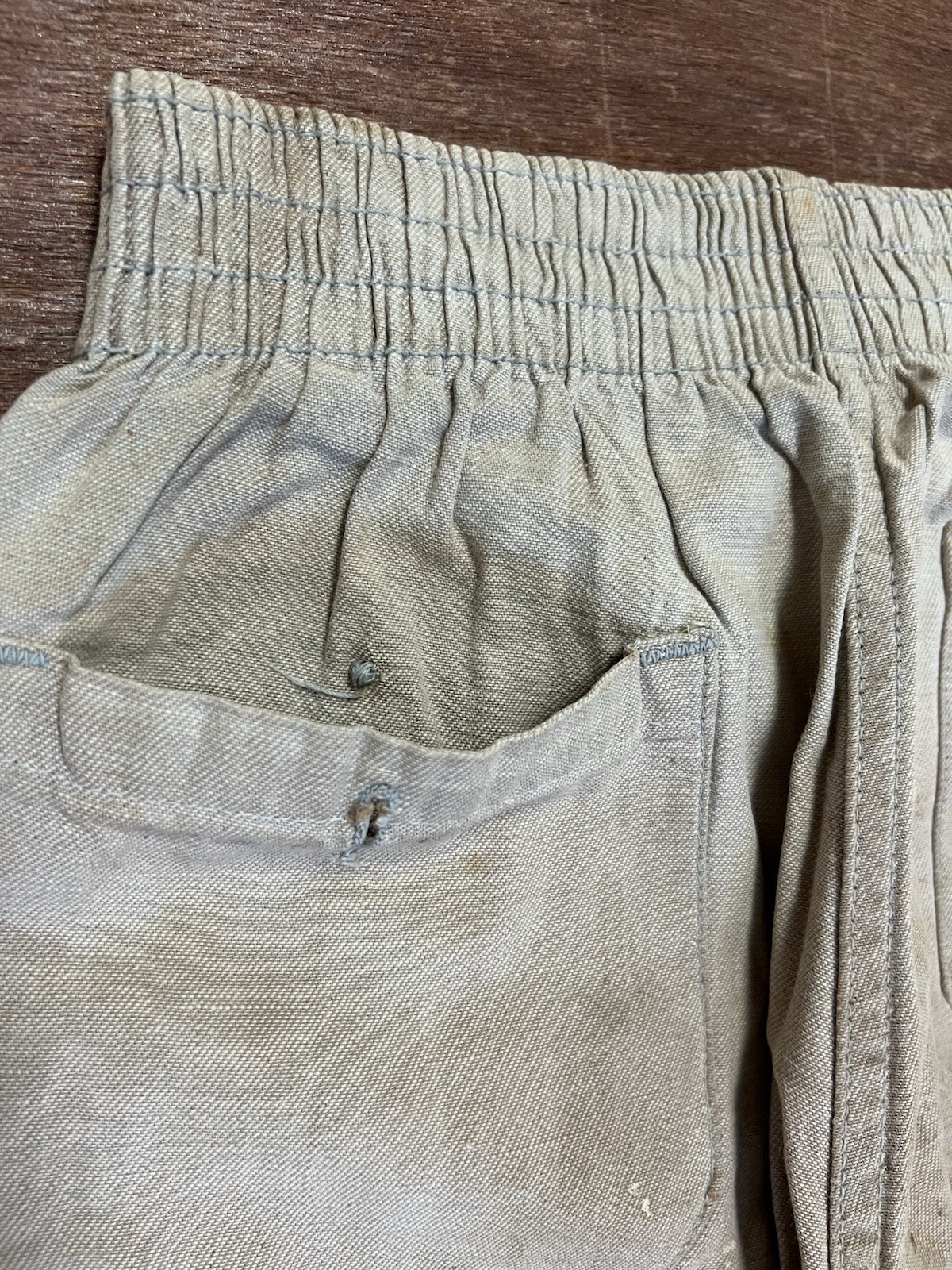 Vintage DRY ROT 40s 50s Wide Leg Cotton Canvas Distressed Pants (24”-26” Waist)
