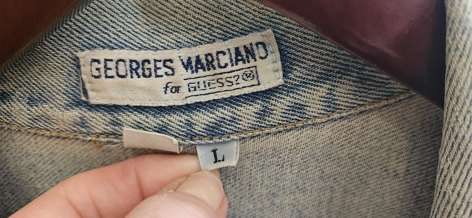 Guess Vintage Jean Jacket Georges Marciano Sz L