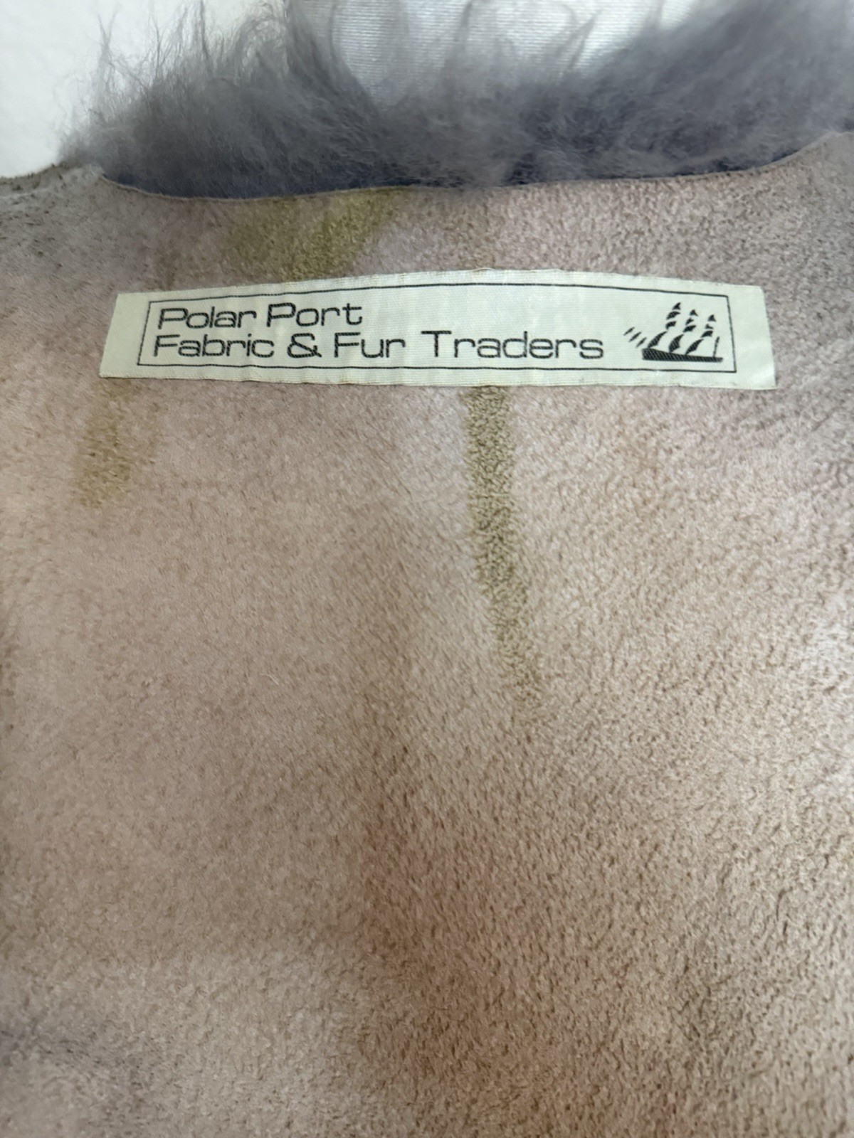 Vintage Real Fur Grey Vest Small Polar Port Fur & Traders