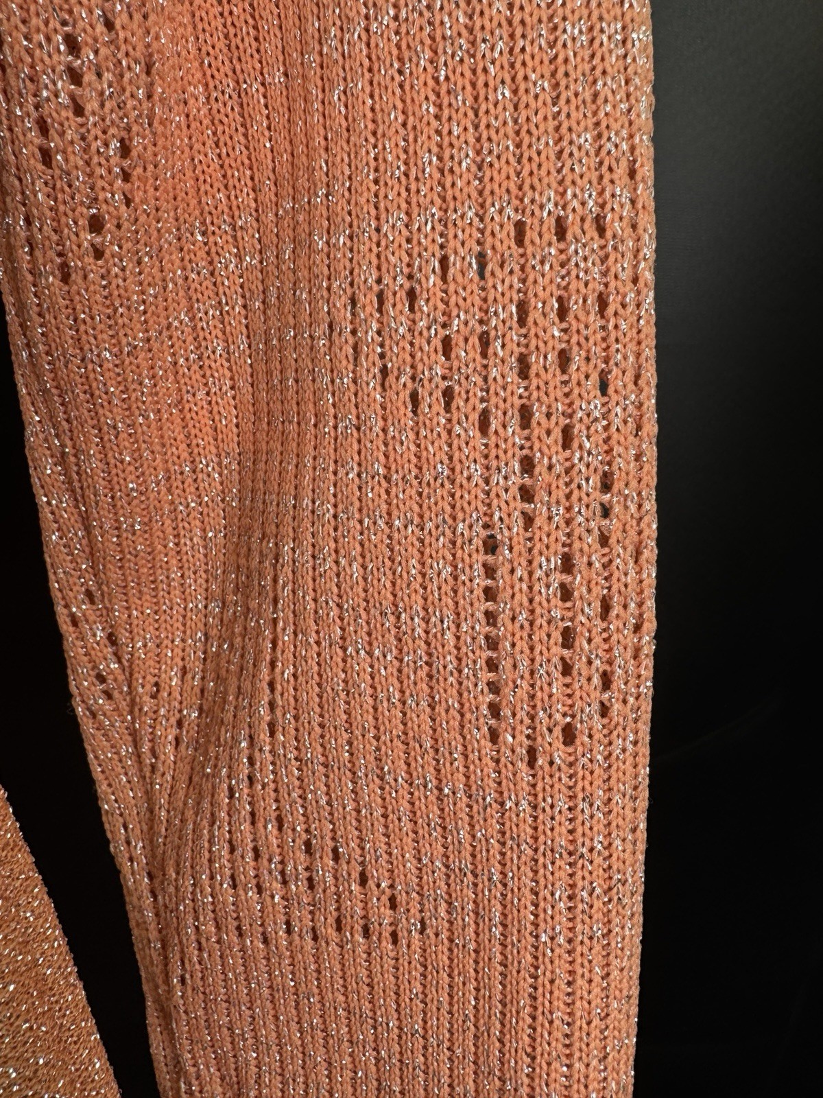 VTG 60s Bleeker Street Hostess SMALL Mod Dress Textured Poly Knit Sparkly w Belt