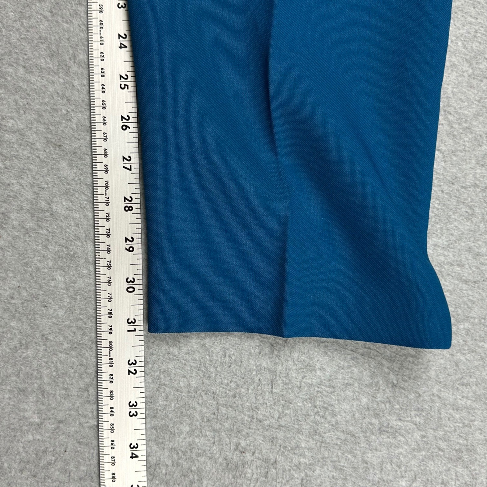 Vintage Levi Strauss Bend Over Teal Blue High Rise Straight Leg Pants Womens 12