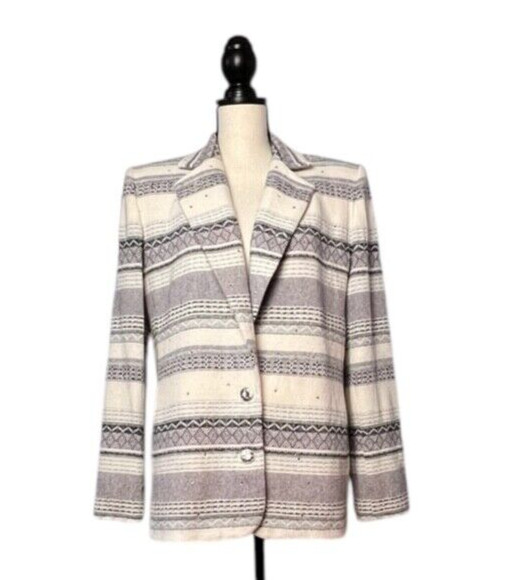 Vintage Criscione Women’s Blazer Two Buttons Closure Sz S Long Sleeve Pre-owned