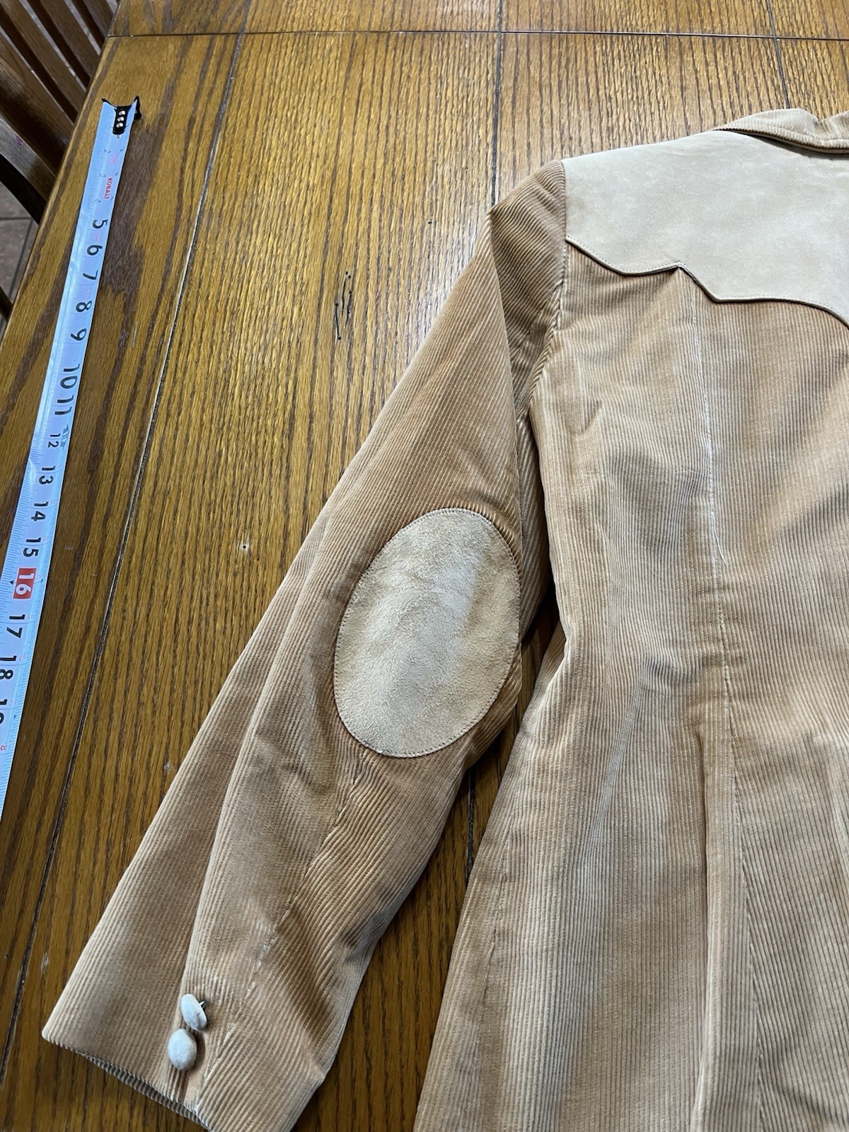 Vintage Ms Pioneer Southwest Riding Style Corduroy & Suede Blazer W-14 (0643-11)