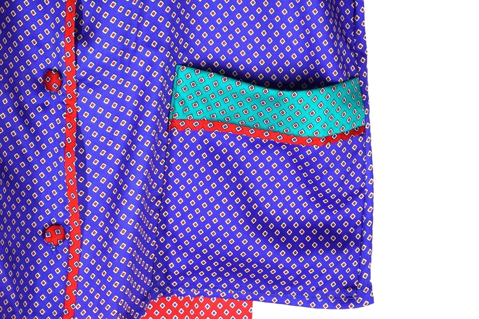 Vintage 80s Donna Richard for Gilligan O’Malley Silky Geometric Print Pajama Set