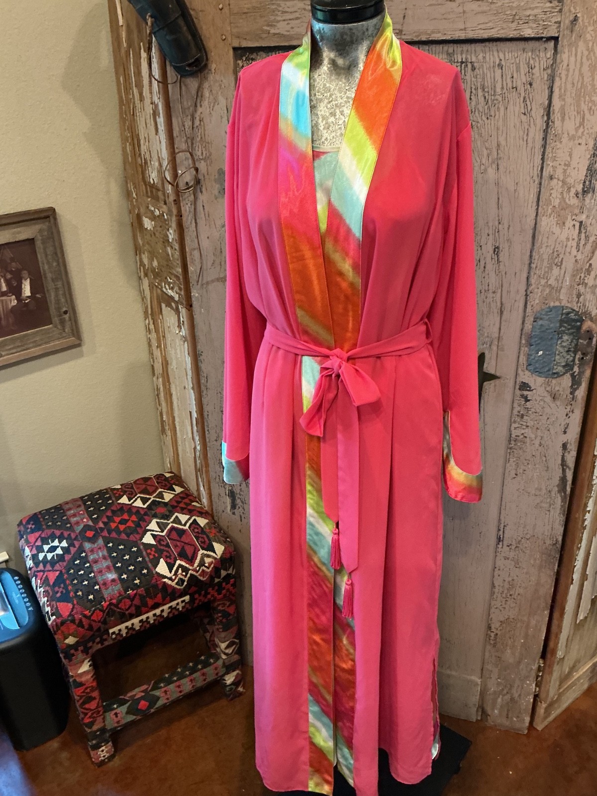 Vtg 2pc. Set Valerie Stevens Nightgown & robe GOLDEN GIRLS