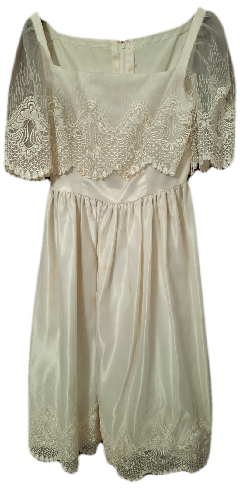 vintage graduation dress white