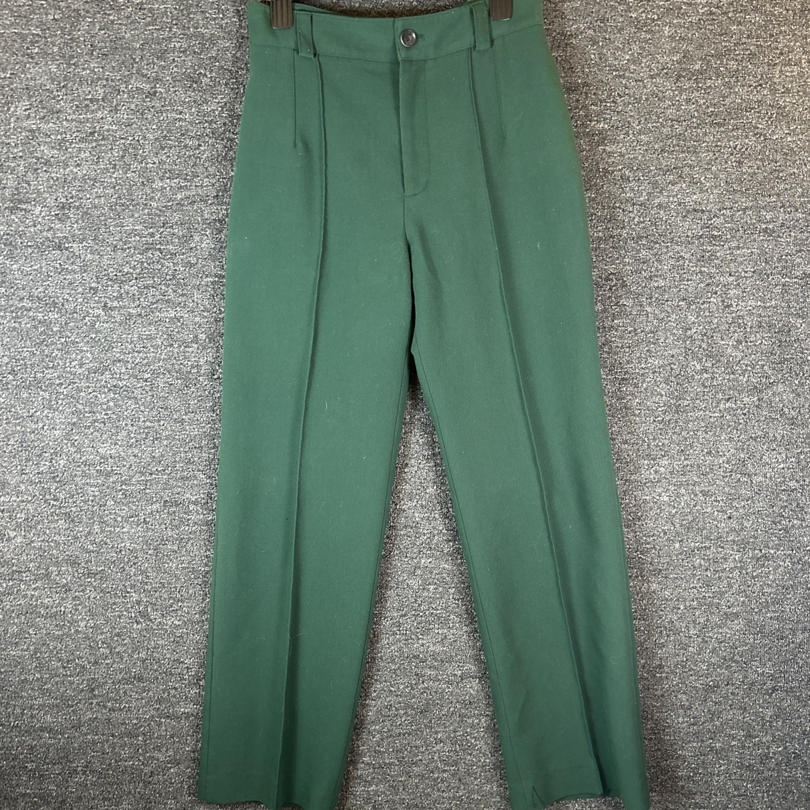 Zara Rockabilly Womens Dress Pants Bottom Green Size M Boot Cut