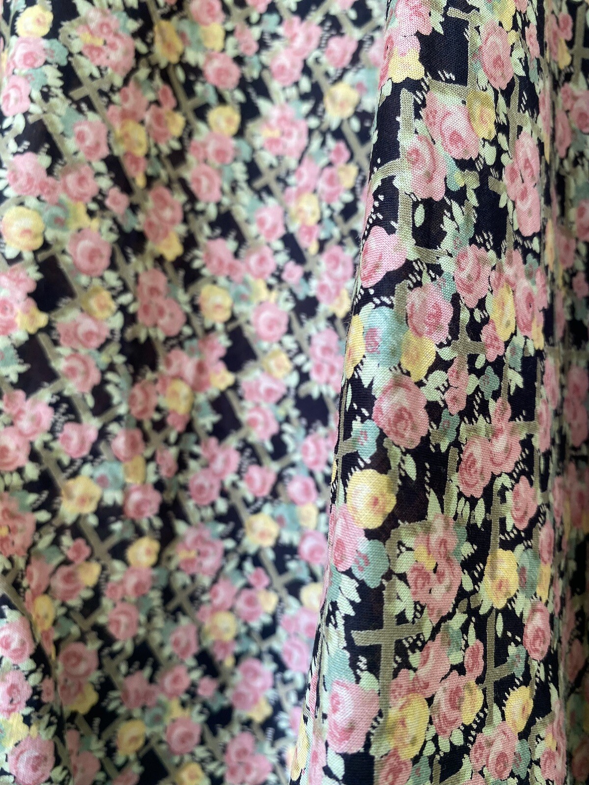 Vtg 1970 Liberty of London Blouse Pockets Pewter Rabbit Buttons RARE