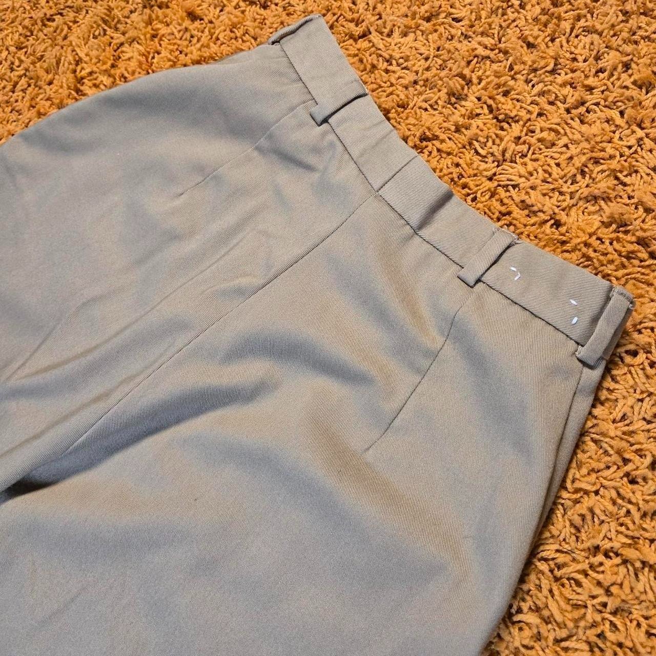 Land’s End vintage 70s 80s tan khaki high rise wide leg trousers 26″x29″