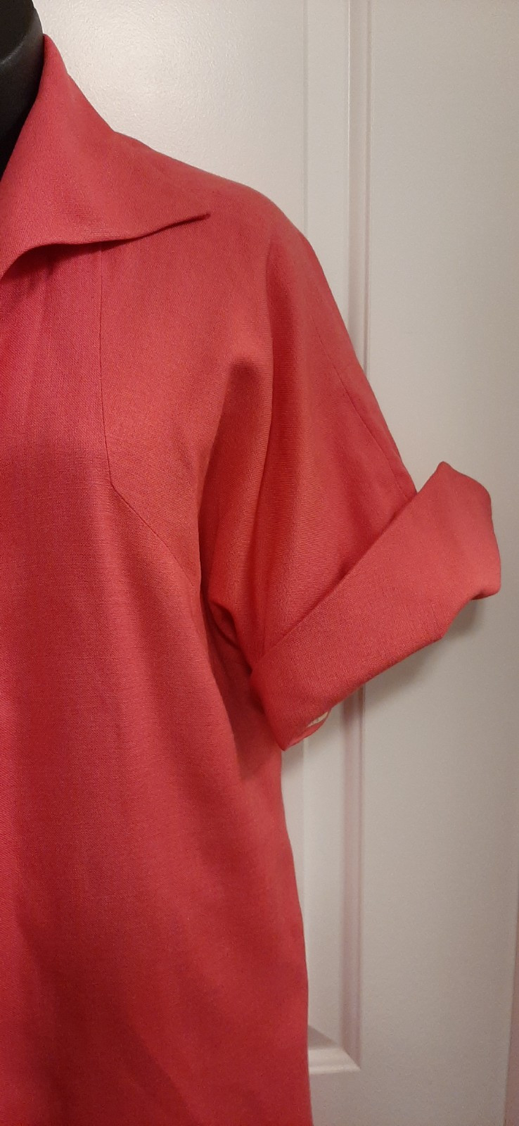 Vintage 1960’s Original Lilli Diamond of California Pink Short Sleeve Duster