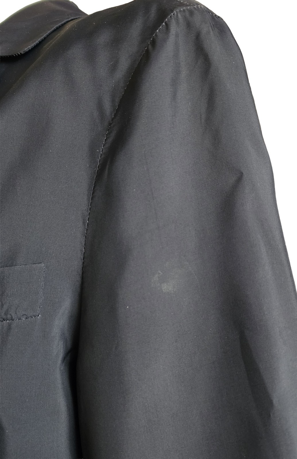 VTG S/S 1997 Calvin Klein Collection Charcoal Black Rayon Minimal Duster Coat