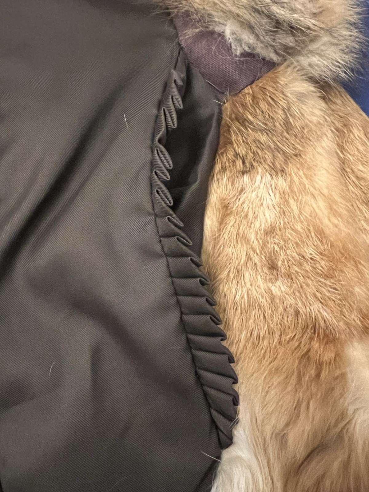 Vintage Real Fox Fur Coat Brown Red Hollywood Glam Mobwife Size Medium
