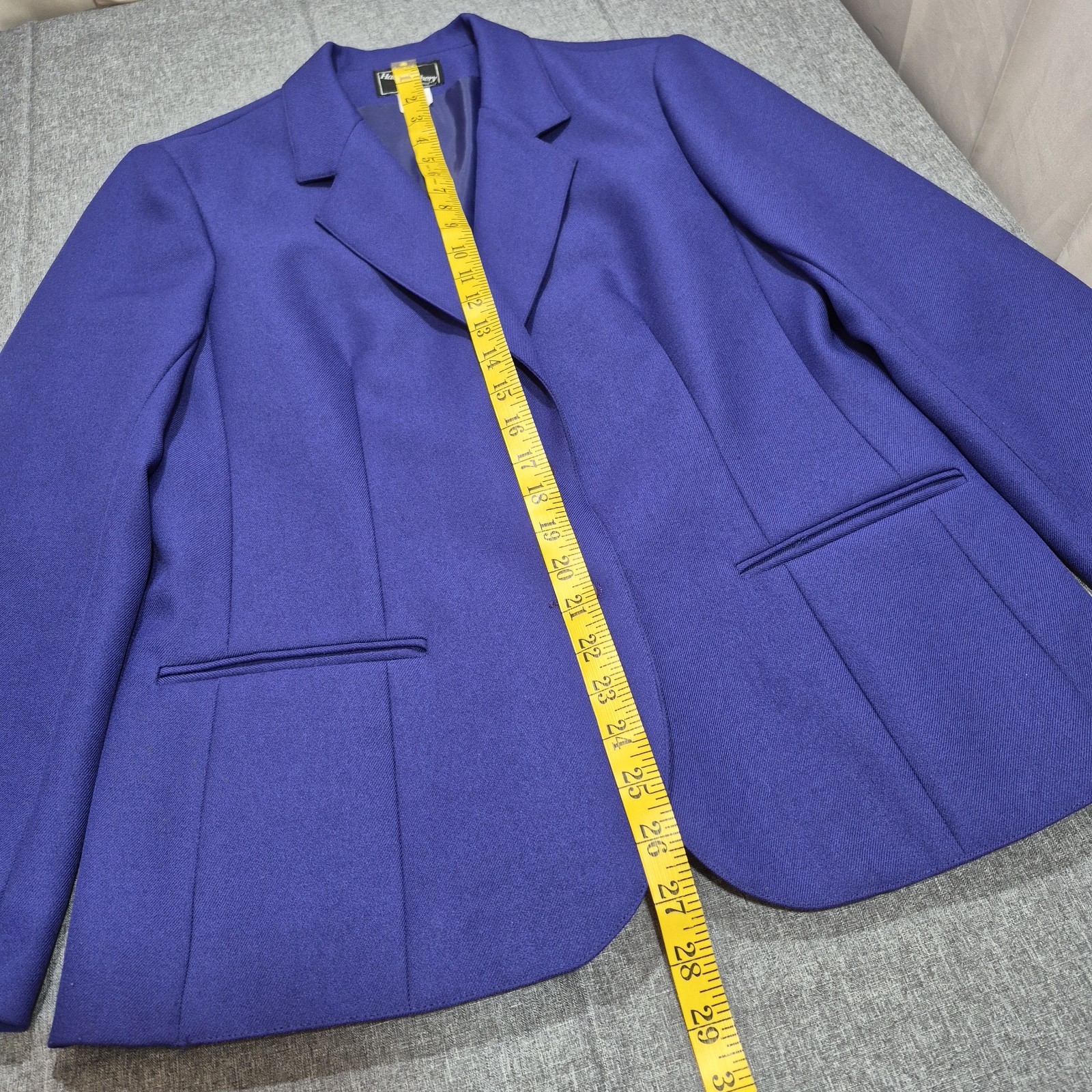 Vintage Haberdashery Women’s Classic Blazer Two Button Jacket Size 12 Purple