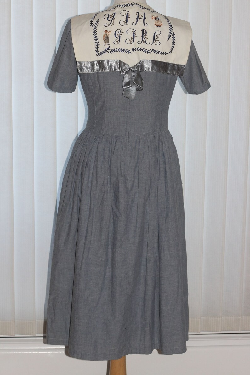 Vintage 80s 90s J-Fashion Kawaii Sailor Dress Little Girl Yih Lolita Blue White