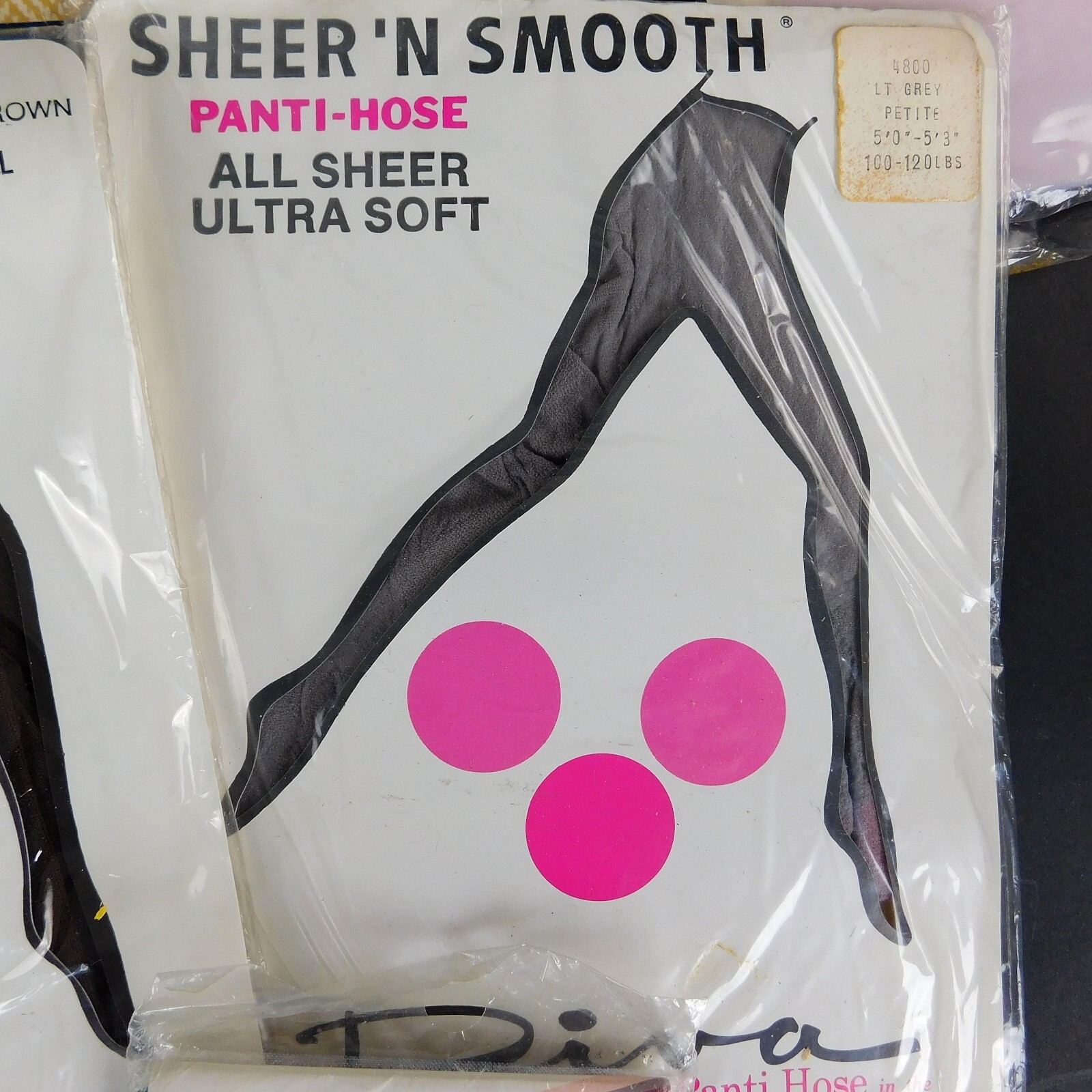 Vintage Panty Hose Petite Lot 7 Knee Hi Lot 2 Various Colors Decorations NOS