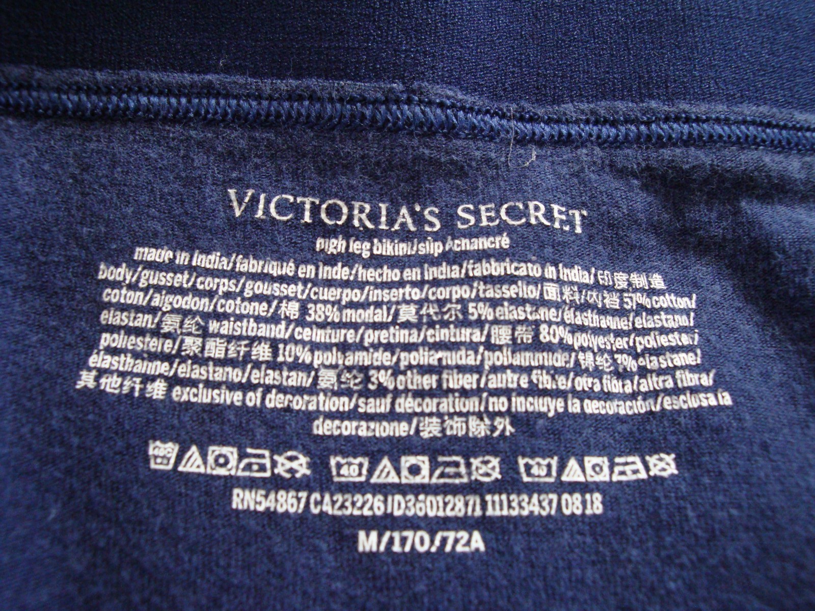 Lot of 5 Victoria’s Secret M Vintage Cotton Bikini Hipster Hiphugger Lace Modal