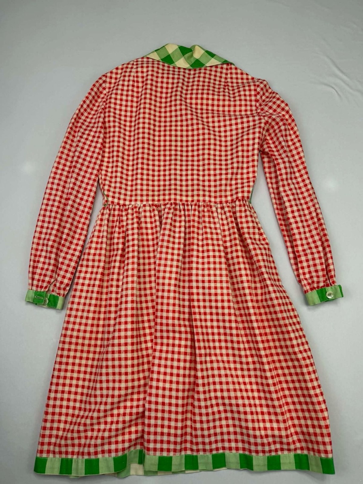 Vintage Oscar de la Renta Boutique Joseph Magnin Gingham Shirt Dress