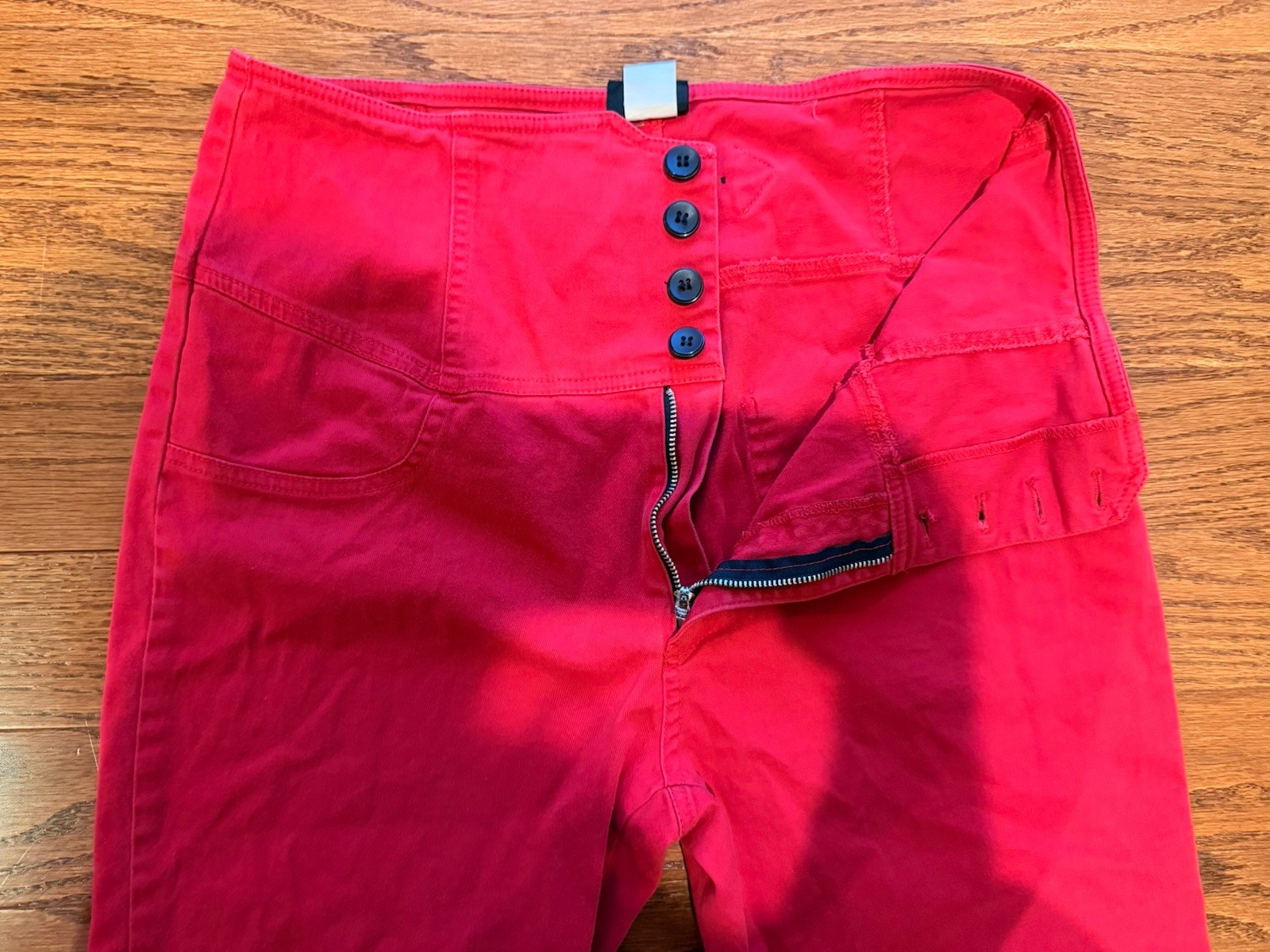 Women’s Early 2010’s Rock Steady Size XL Red High Waist Peddle Pusher Pants