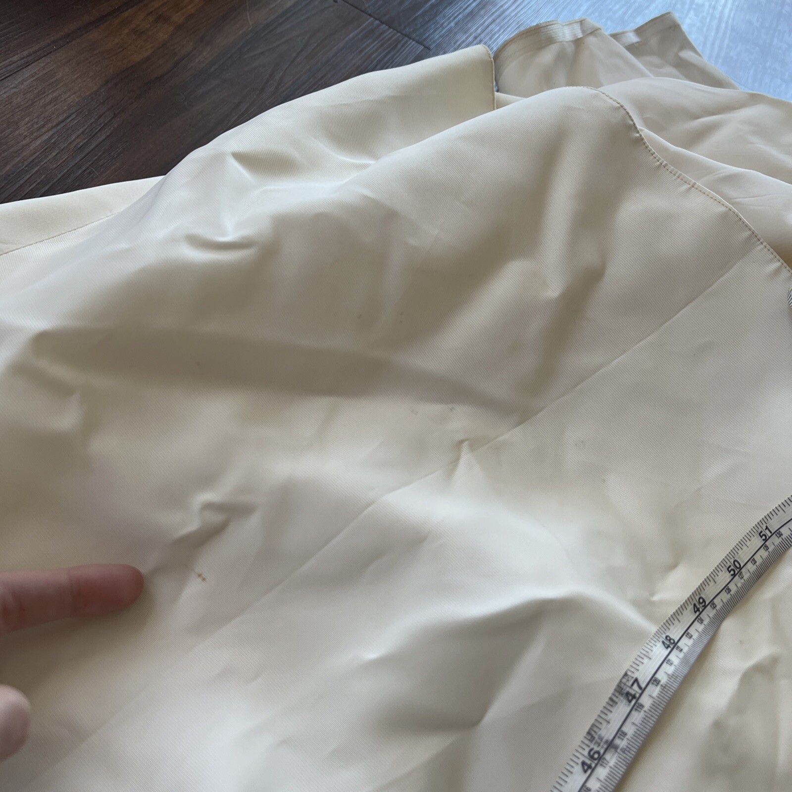 Vintage 1960s Bridal Originals Mod Mandarin Collar Wedding Dress Gown Train S/M