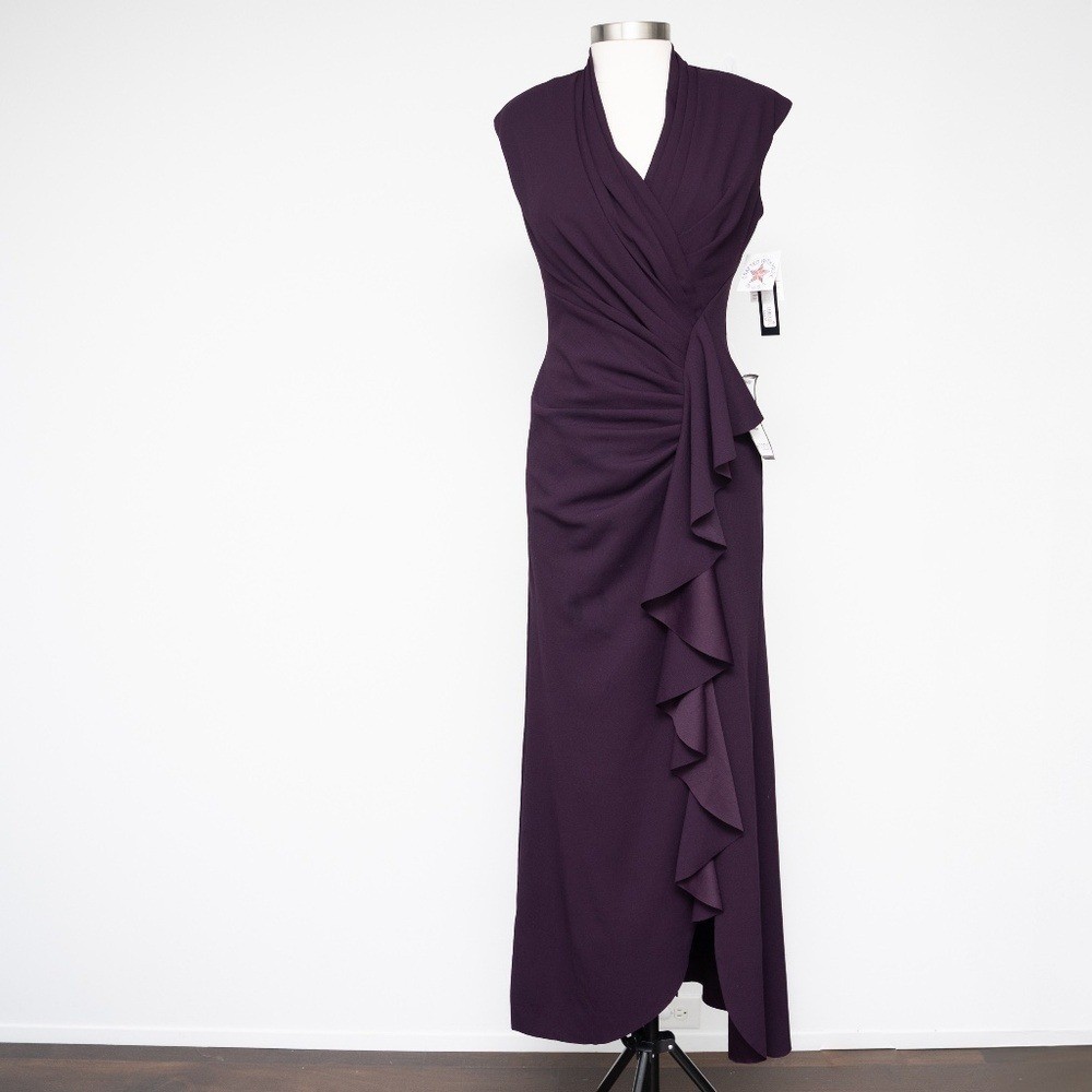 Betsy and Adam – Waterfall Ruffle Gathered Waist Gown