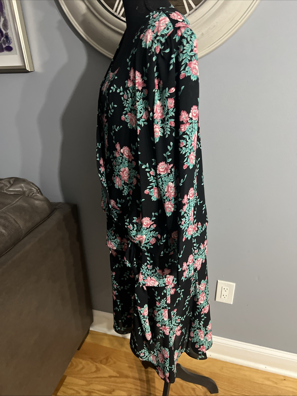 LIZ ROBERTS INC︱MARY ANN LAMONTE︱SIZE 16︱VINTAGE FLORAL DRESS︱1990’s