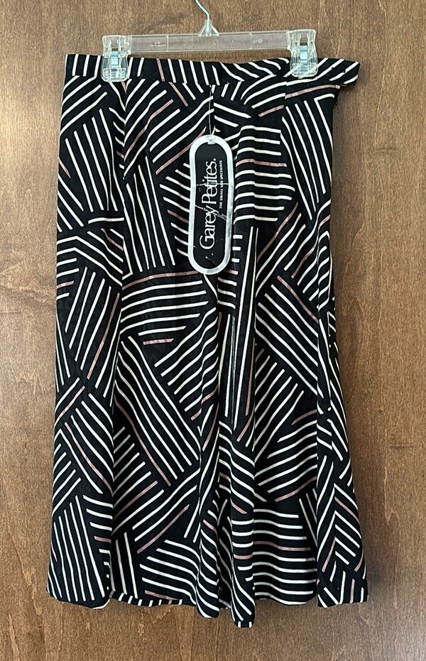 NWT Vintage 80s Garey Petites Striped Top and Skirt Size 8P
