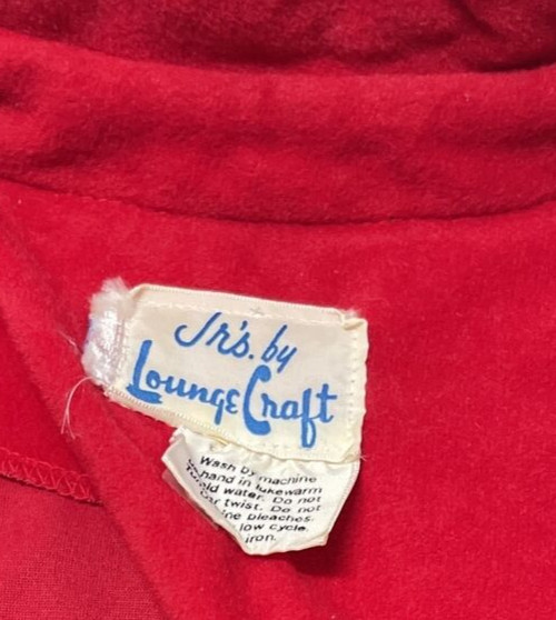 Vintage Lounge Craft Nightgown Housecoat Womens Medium Zip Pocket Long Robe USA
