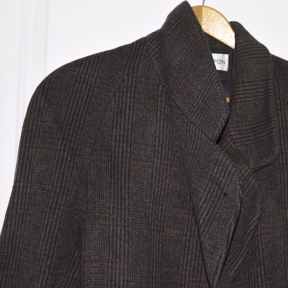 Albert Nipon Vintage Wool & Cashmere Glen Plaid Coat