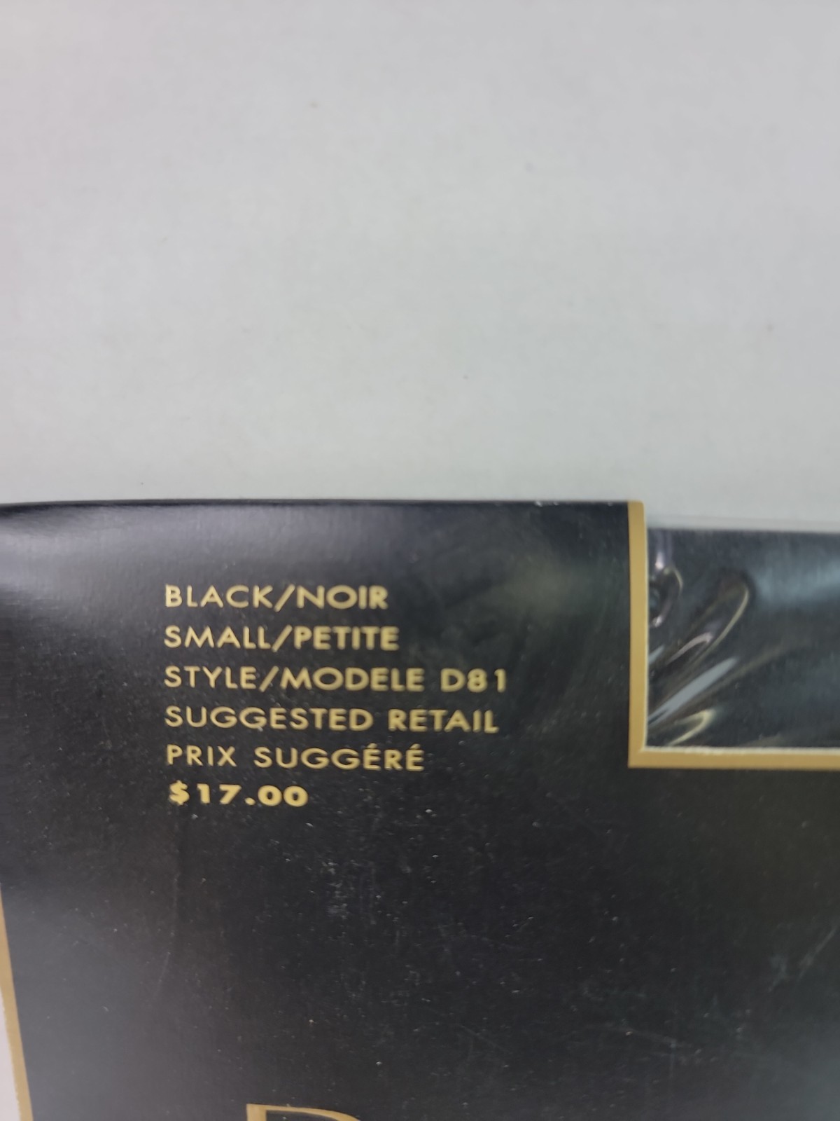 Vintage 90 Donna Karan Essential Toners Opaque Control Top Pantyhose Black Small