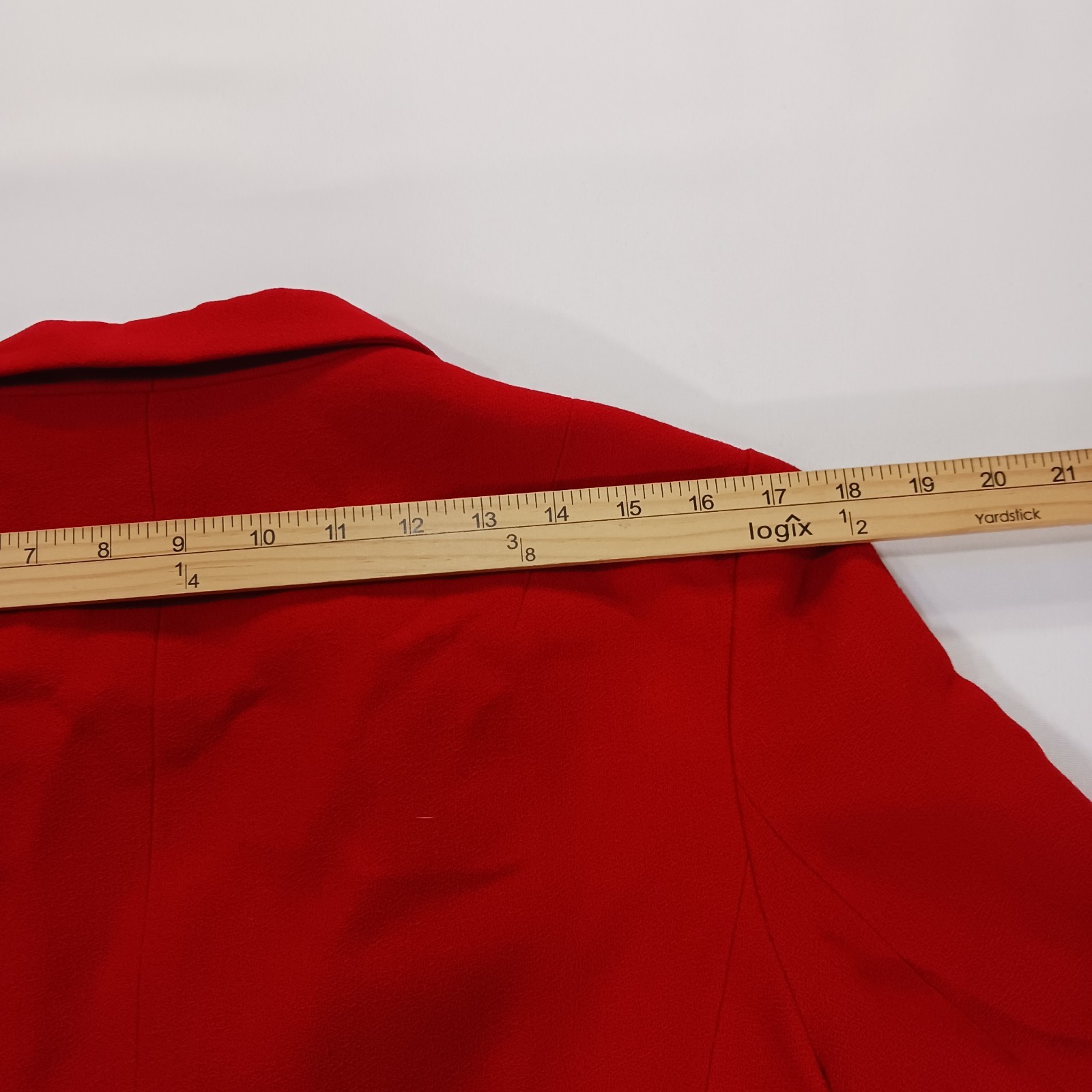 Vintage I. Magnin David Hayes Women’s Red 100% Pure Wool Blazer Jacket Size 14