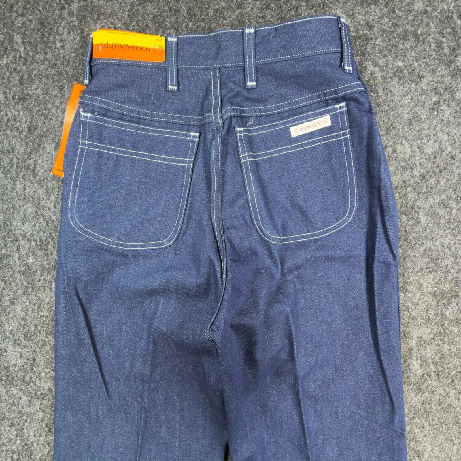 Lady Maverick Vintage 70s Jeans Women 10 Blue Cotton High Waist NWT Made in USA