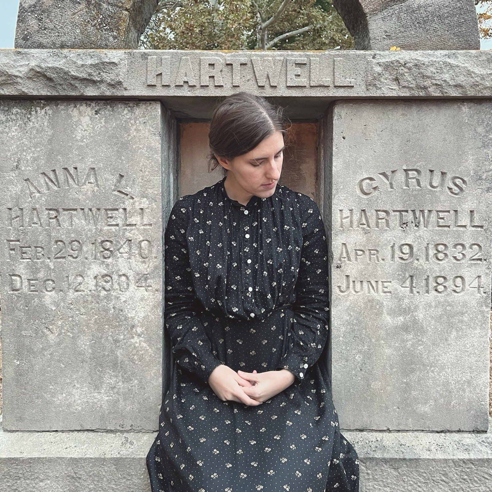 Antique Victorian 1890s 1900s Black Floral Calico Dress Set Prairie M 29 30 W