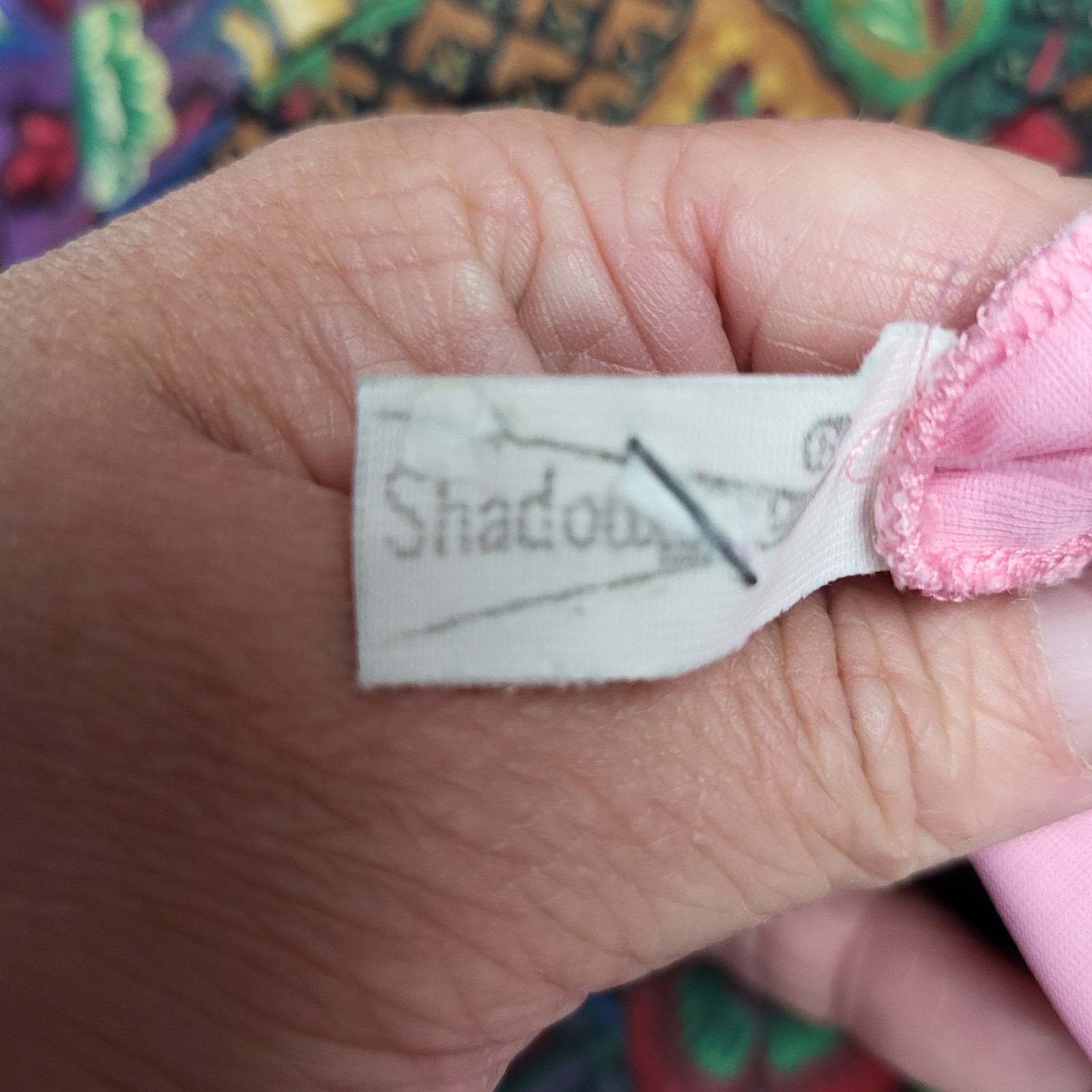 Vintage SHADOWLINE Lingerie nightgown Pink Sz M Nylon Pin up retro USA Made
