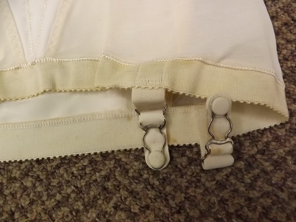 Sexy Girly Pin Up Vtg 50s 60s NEW NOS Open Bottom Garters Girdle L 29/30 Shaper