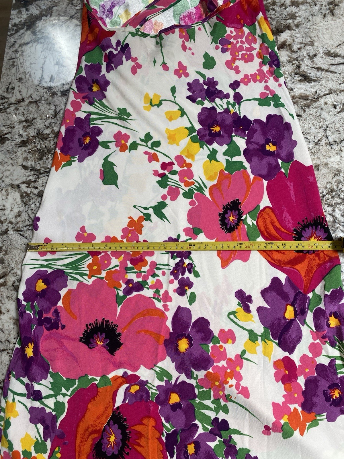 Vintage 1990s Betsey Johnson White Whimsical Floral Bias Cut Slip Dress S Small