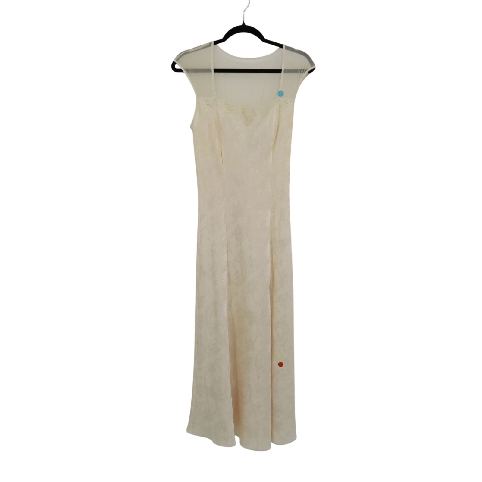 Victoria’s Secret Lace Slip Dress Women M Yellow Fairycore Y2K Coquette Vintage