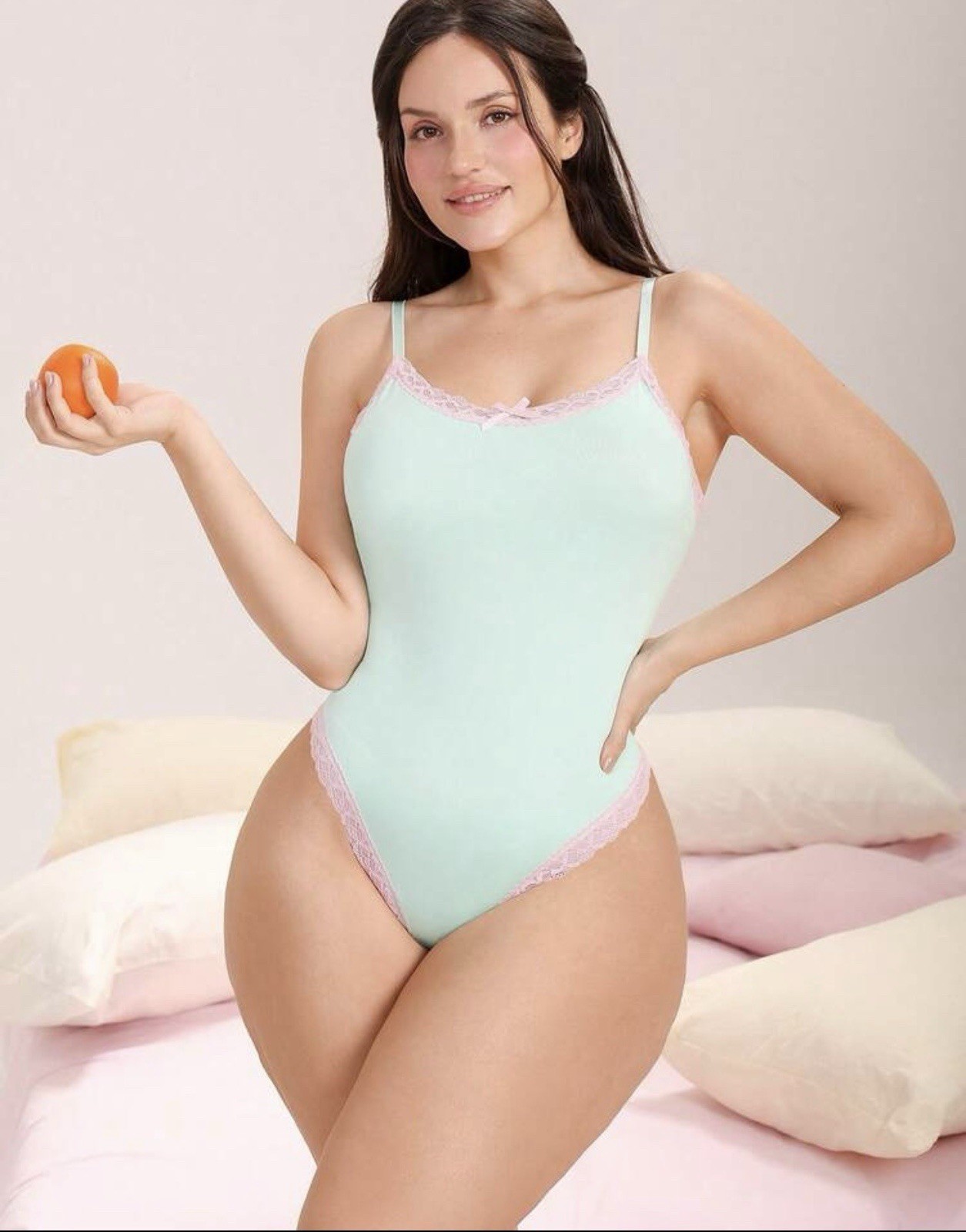 Vtg Style Butter Silky Soft Shaper Bodysuit Camisole Teddy PLUS 4X 4Xl NEW