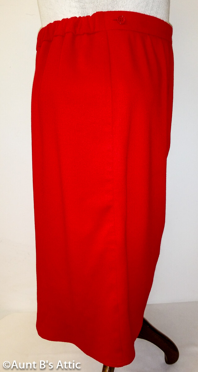 Suit Ladies Vintage 80’s Classic Red 2Pc Robbie Sport Jacket & Skirt Medium