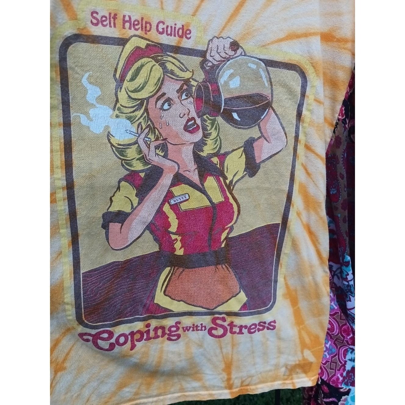 Upcycled Boho Graphic Tee, 00k, Upcycled Boutique Top, Handmade Wearable Art