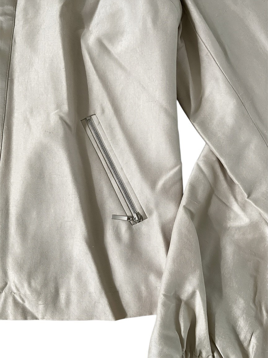 Dana Buchman Silk Pant Suit Set Women’s Sz 18 NWT Ivory Zip Jacket 2 Pc