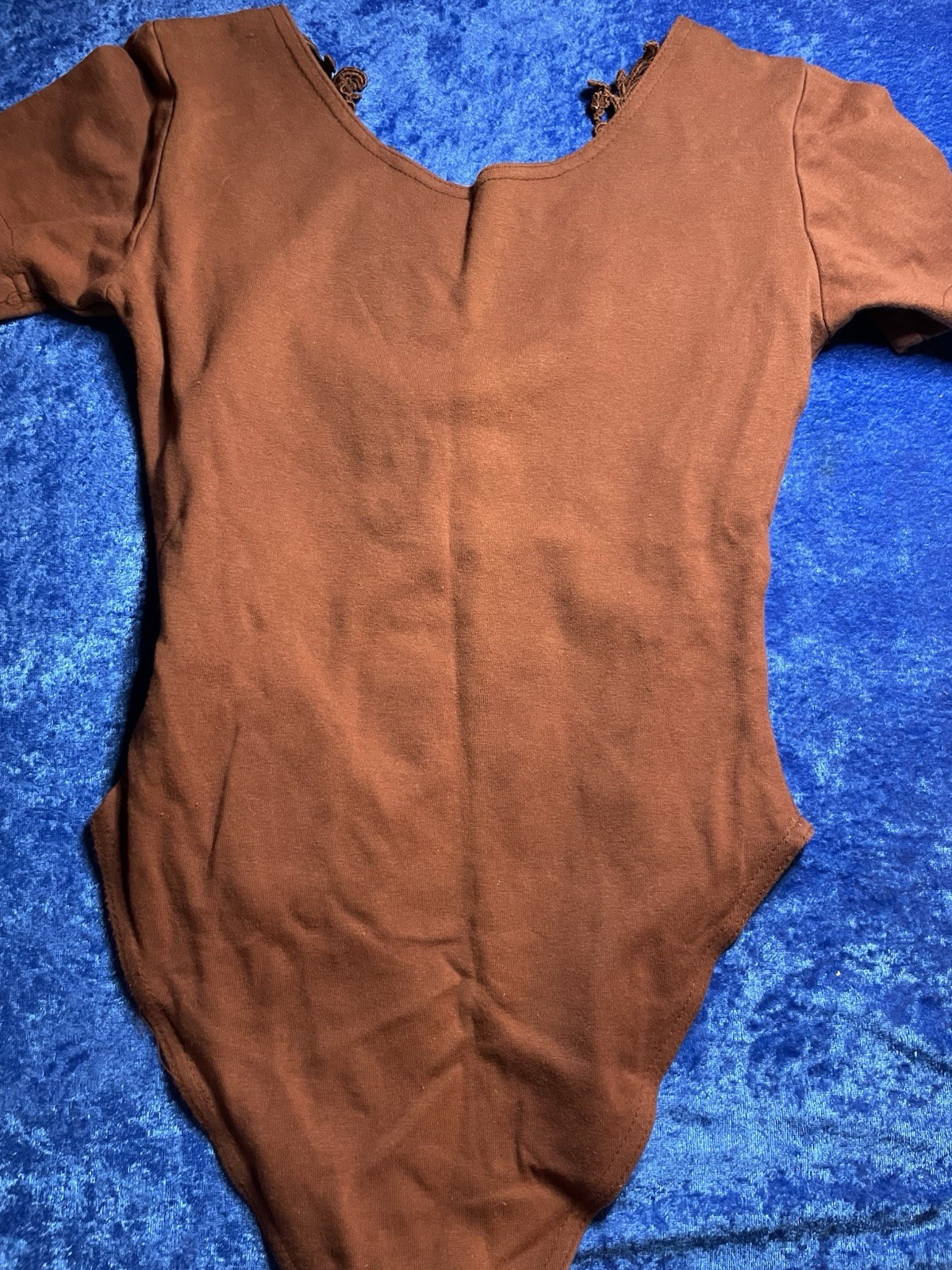 Vintage 90s Contemporary Casuals Bodysuit Western Boho Hippie Small Embroidered