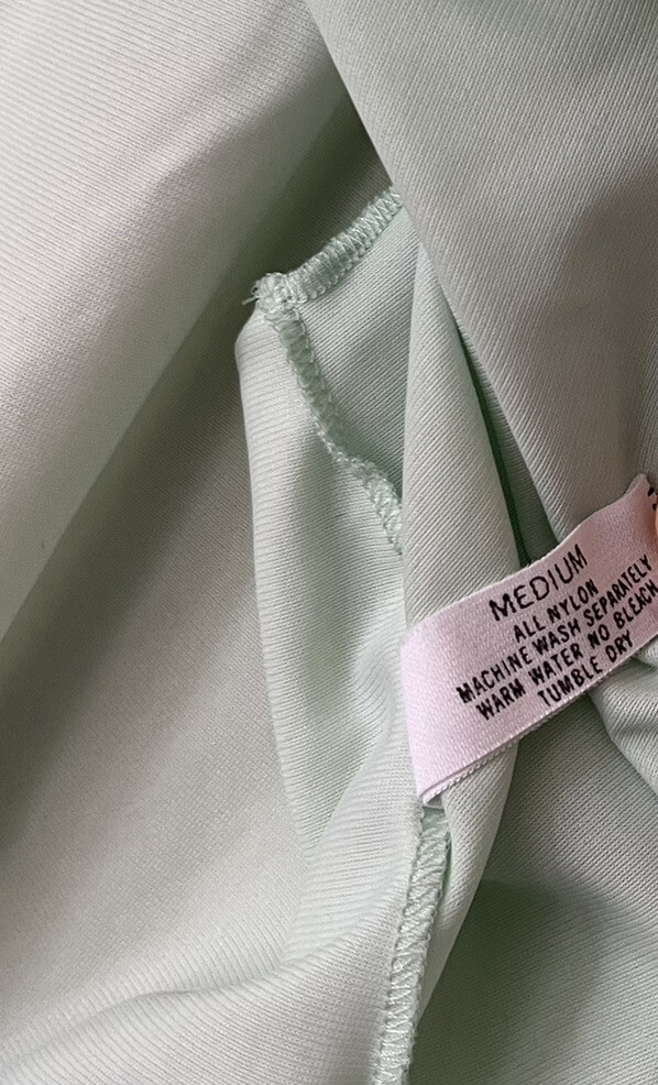 Vtg Shadowline Mint Green Cropped Bed Jacket Pajama Top Lace Trim Capelet Medium