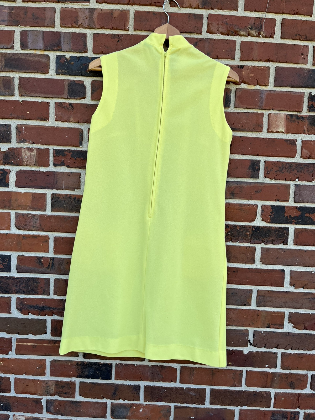Vintage 1950s Yellow Shift Dress Rockabilly Pinup Mid-century Dress