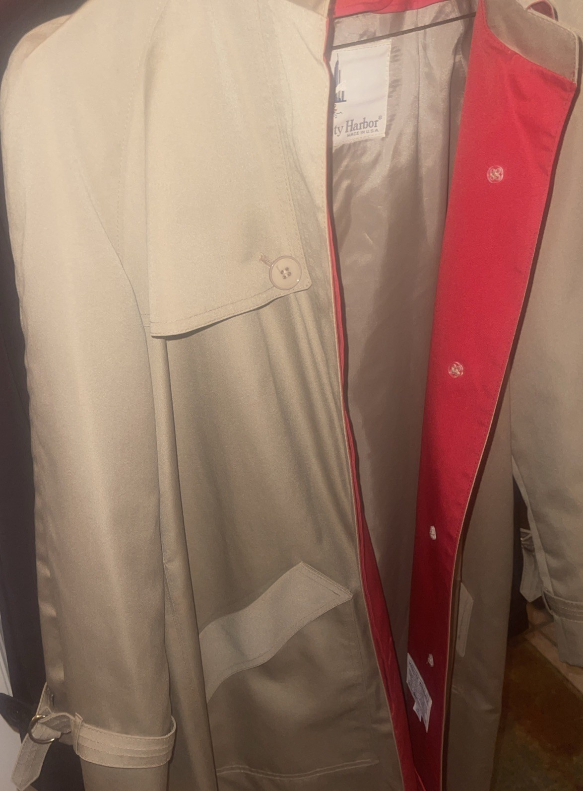 Vintage Misty Harbor Women’s Trench Coat. Khaki. 10 Regular. Cool Vibe: BOGO 50%