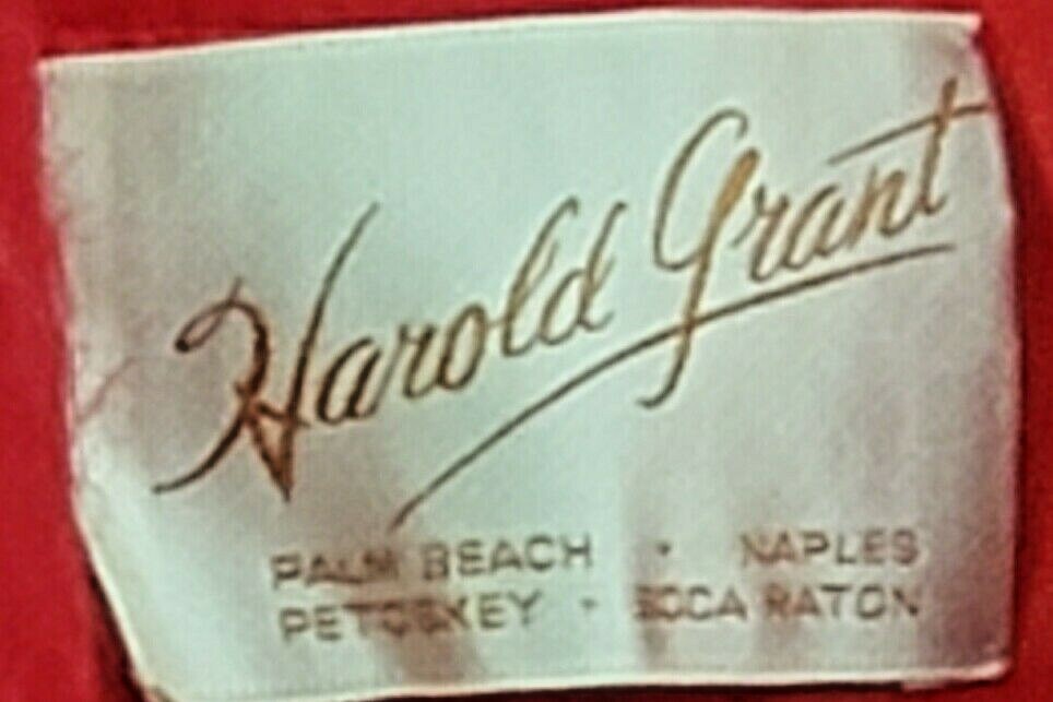 EUC Vintage MOHAIR JACKET by HAROLD GRANT w. UNION Label 1970-80s RED Lined Sz S