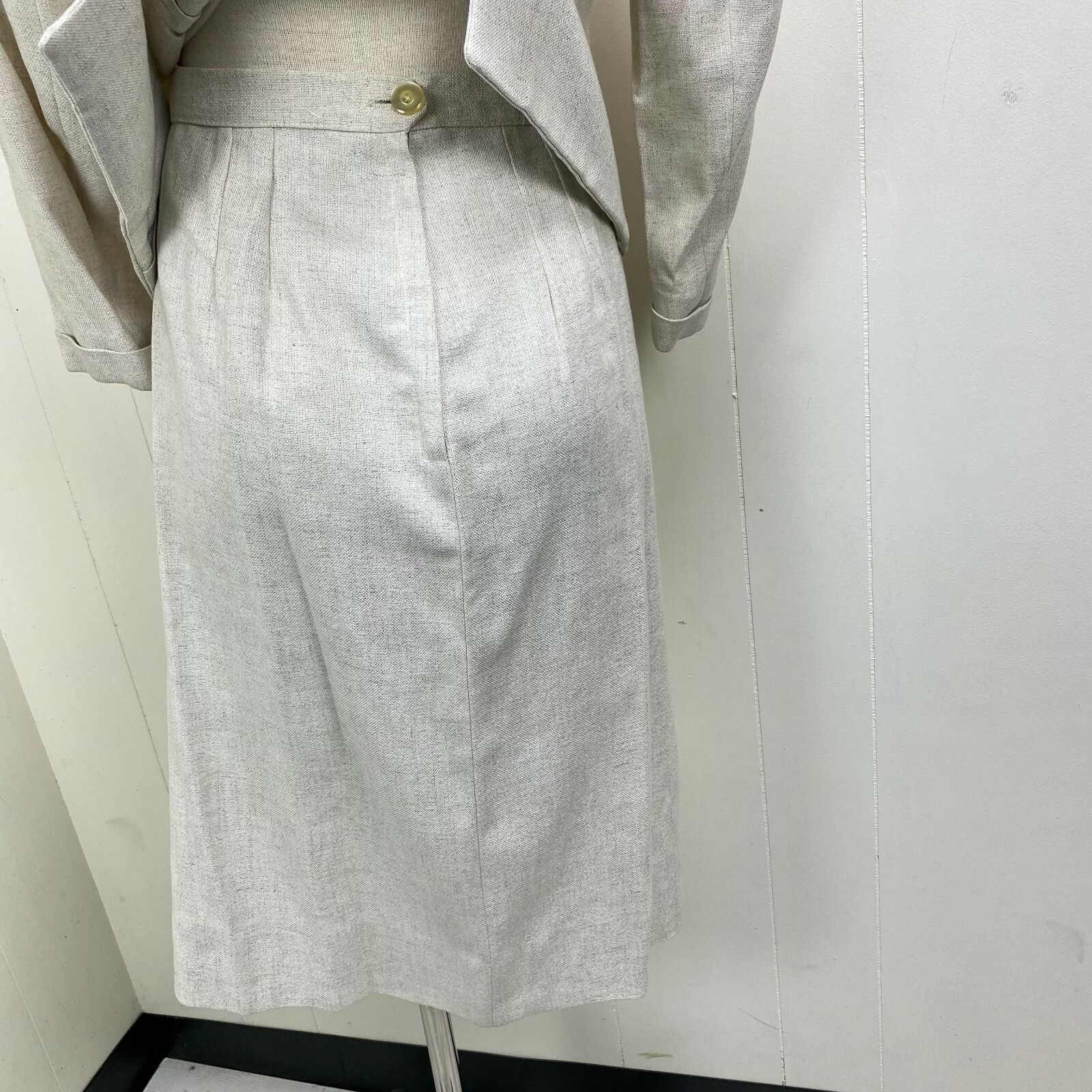 Vintage 40s Weathervane Tailored by Handmacher Raw Silk 2-Piece Suit Set